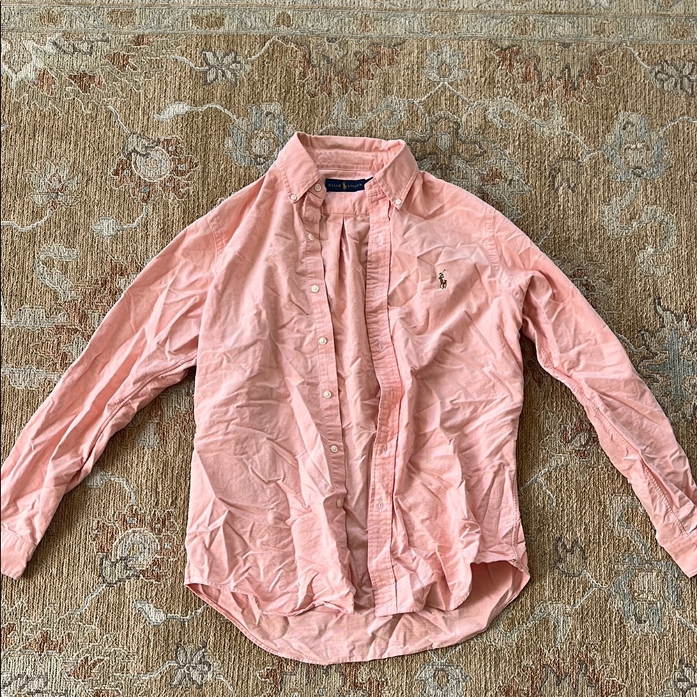 Salmon Button-Up Shirt